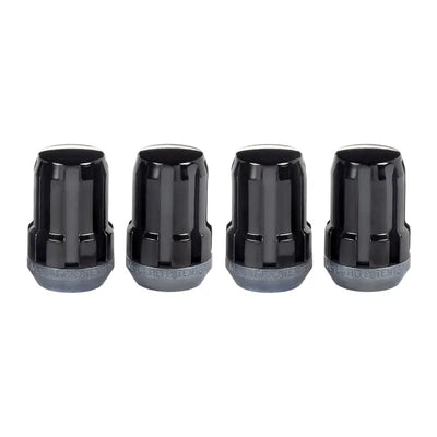 McGard SplineDrive Lug Nut (Cone Seat) M12X1.25 / 1.24in. Length (4-Pack) - Black (Req. Tool) - 65354BK