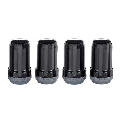 McGard SplineDrive Lug Nut (Cone Seat) M14X1.5 / 1.648in. Length (4-Pack) - Black (Req. Tool) 