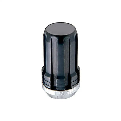 McGard SplineDrive Lug Nut (Cone Seat) M14X1.5 / 1.648in. Length (4-Pack) - Black (Req. Tool) 