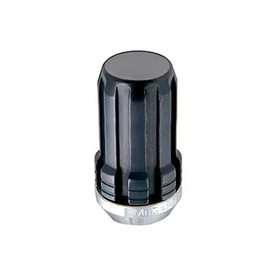 McGard SplineDrive Lug Nut (Cone Seat) M14X1.5 / 1.935in. Length (4-Pack) - Black (Req. Tool) 