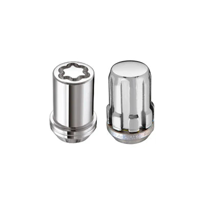 McGard SplineDrive Tuner 4 Lug Install Kit w/Locks & Tool (Cone) M12X1.5 / 13/16 Hex - Chrome - 65457