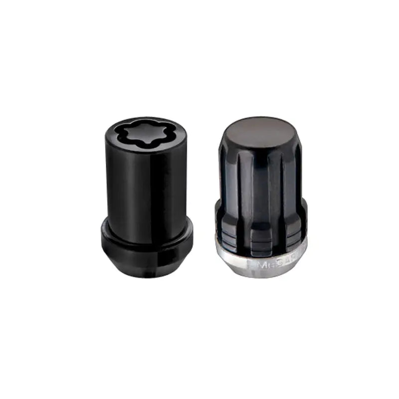 McGard SplineDrive Tuner 4 Lug Install Kit w/Locks & Tool (Cone) M12X1.5 / 13/16 Hex - Black - 65457BK