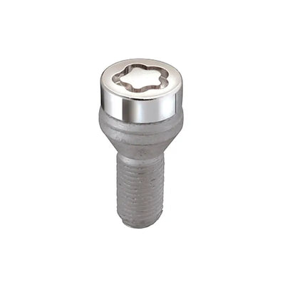 McGard Wheel Lock Bolt Set - 4pk. (Cone Seat) M14X1.25 / 17mm Hex / 27.3mm Shank Length - Chrome - 27226