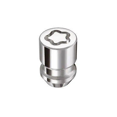 McGard Wheel Lock Nut Set - 4pk. (Cone Seat) M12X1.5 / 19mm & 21mm Dual Hex / 1.28in. L - Chrome - 24157