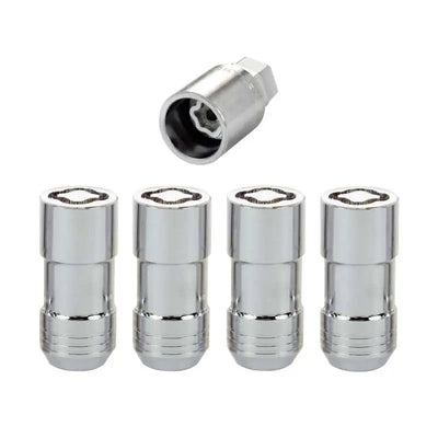 McGard Wheel Lock Nut Set - 4pk. (Cone Seat) M14X1.5 / 21mm & 22mm Dual Hex / 1.965in. L - Chrome 