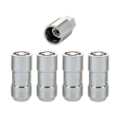 McGard Wheel Lock Nut Set - 4pk. (Cone Seat) M14X1.5 / 21mm & 22mm Dual Hex / 1.965in. L - Chrome 
