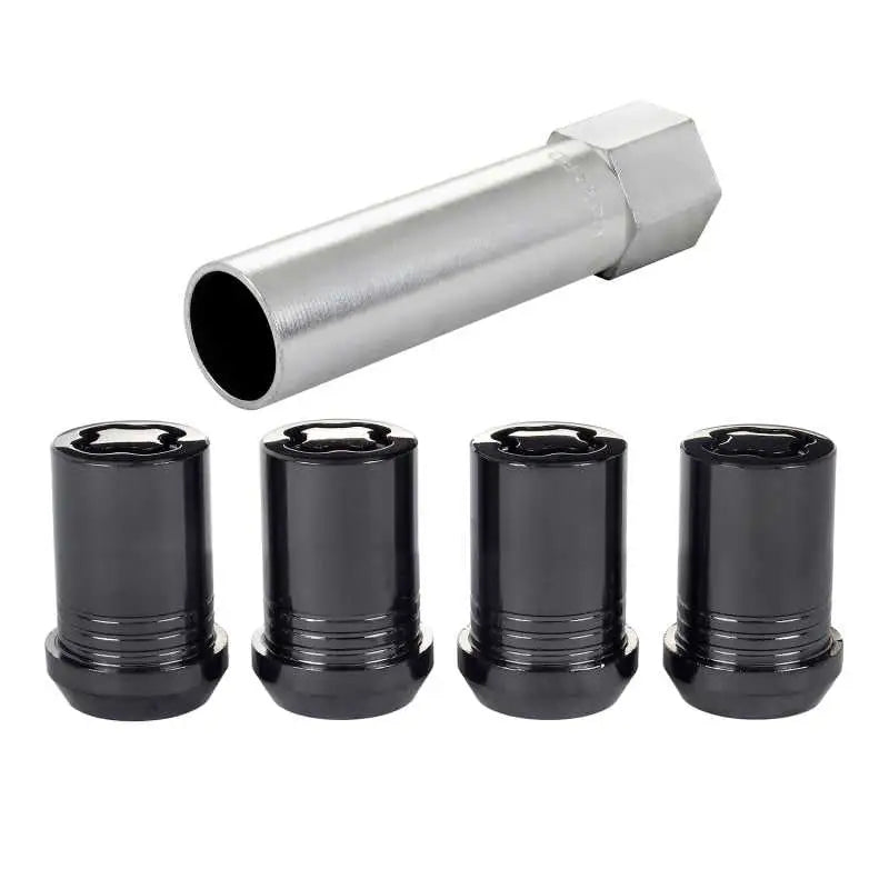 McGard Wheel Lock Nut Set - 4pk. (Tuner / Cone Seat) M12X1.25 / 13/16 Hex / 1.24in. Length - Black 