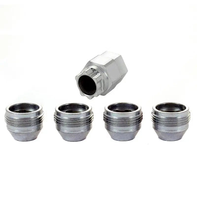 McGard Wheel Lock Nut Set - 4pk. (Under Hub Cap / Cone Seat) 1/2-20 / 3/4 & 13/16 Hex / .775in. L - 24010