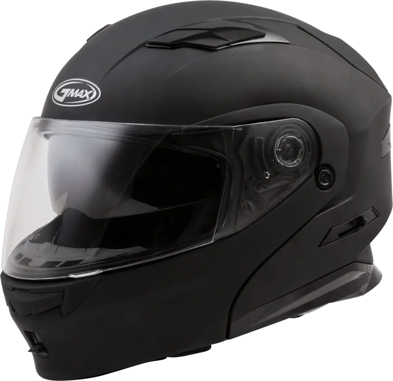 GMAX Md 01 Modular Helmet Matte Black Lg for Powersports