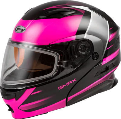 GMAX Md 01s Modular Snow Helmet Descendant Black/Pink/White Xl