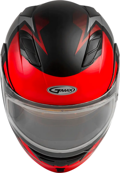 Md 01s Modular Snow Helmet Descendant Matte Black/Red 2x 