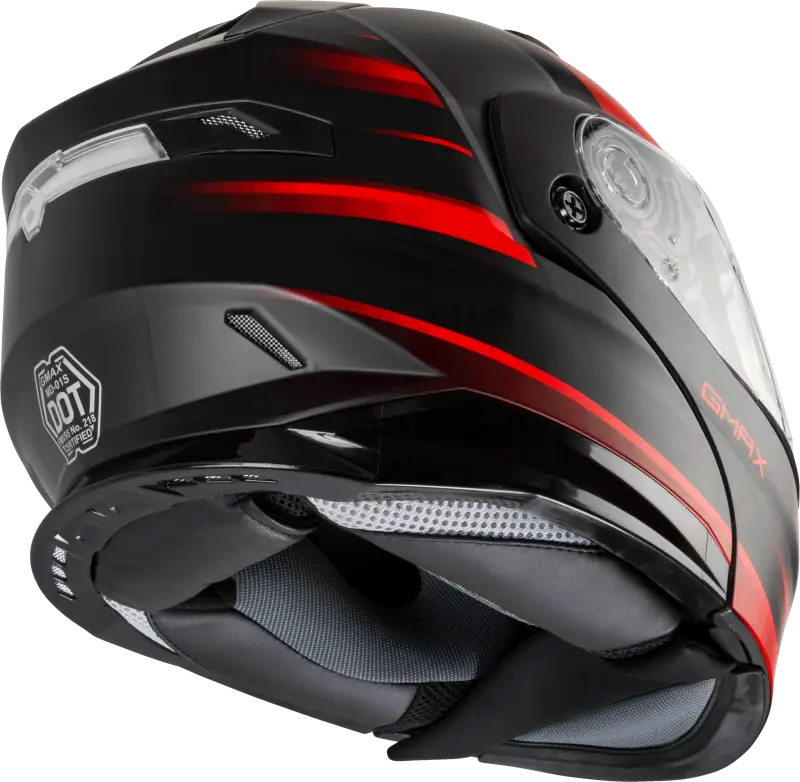 Md 01s Modular Snow Helmet Descendant Matte Black/Red 3x 