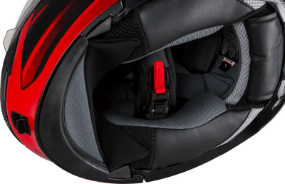 Md 01s Modular Snow Helmet Descendant Matte Black/Red Sm 