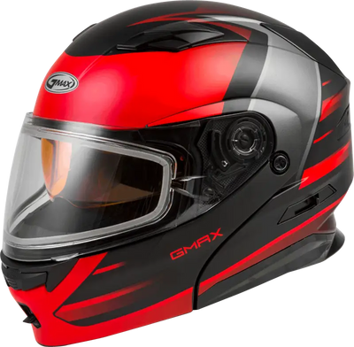 GMAX Md 01s Modular Snow Helmet Descendant Matte Black/Red Xl