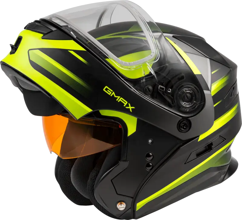 Md 01s Modular Snow Helmet Descendant Matte Blk/Hi Vis 3x 