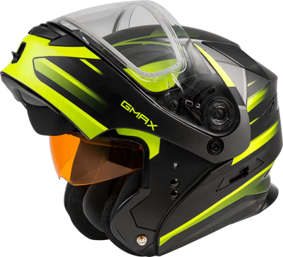 Md 01s Modular Snow Helmet Descendant Matte Blk/Hi Vis Sm 
