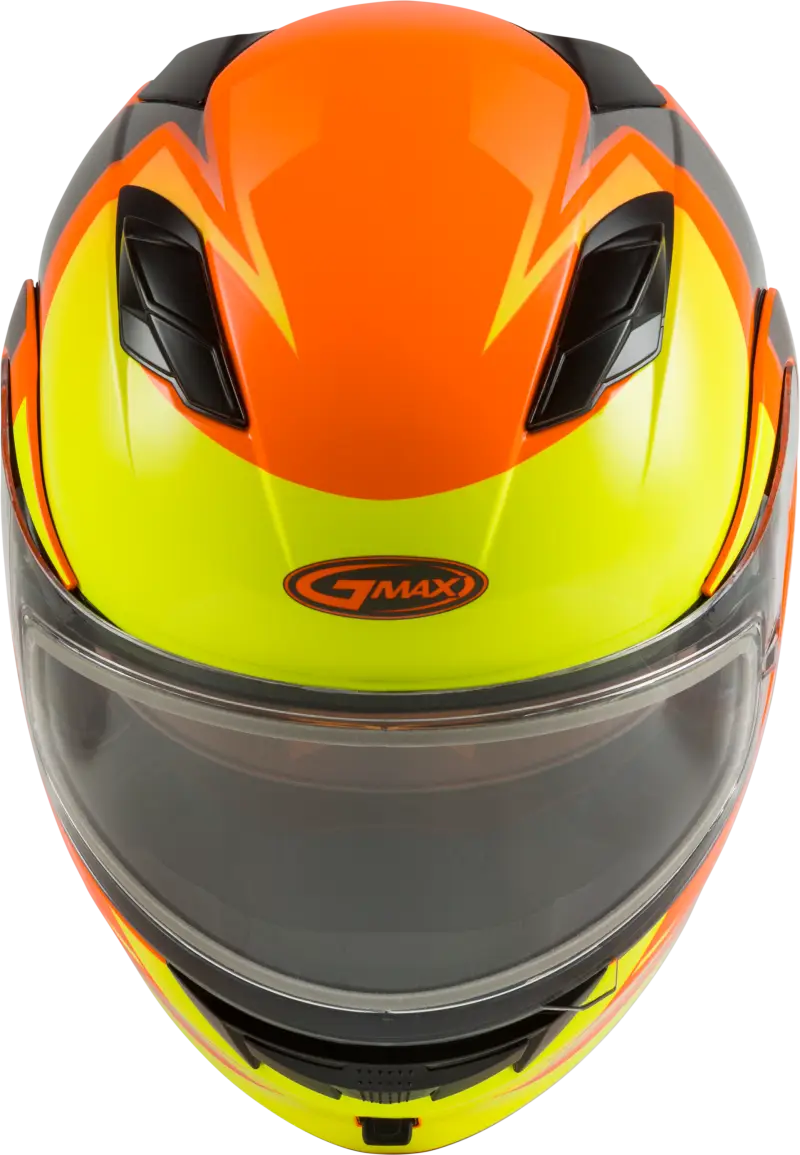 Md 01s Modular Snow Helmet Descendant Neon Org/Hi Vis Xl 