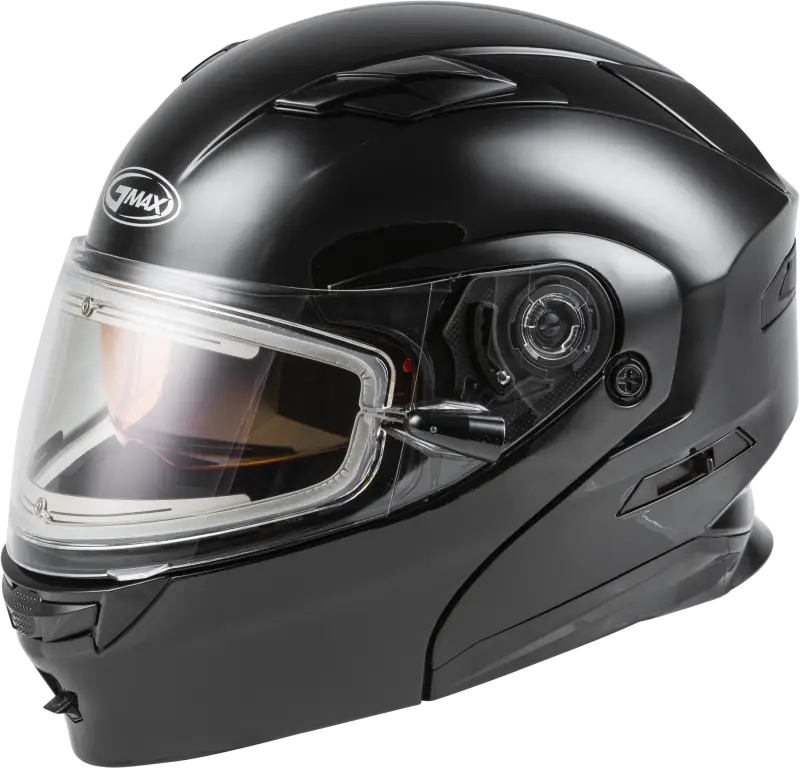 GMAX Md 01s Modular Snow Helmet W/Electric Shield Black Md