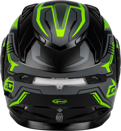 Md 01s Transistor Snow Helmet Black/Grey/Green 2x - Powersports