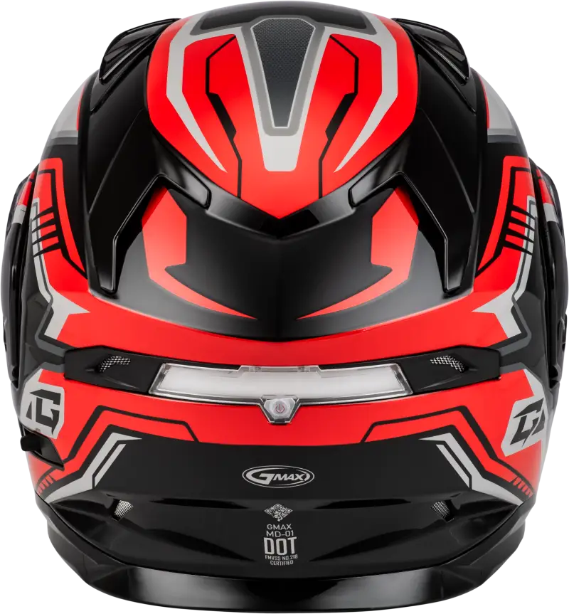 Md 01s Transistor Snow Helmet Black/Red Xl - Powersports