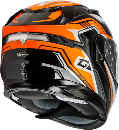 Md 01s Transistor Snow Helmet Orange/Black 3x - Powersports