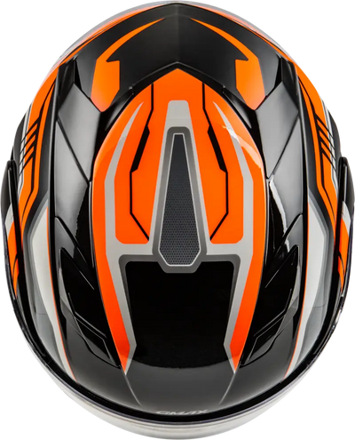 Md 01s Transistor Snow Helmet Orange/Black 3x - Powersports