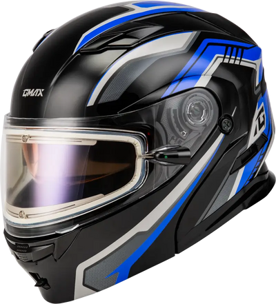 Md 01s Transistor Snow Helmet W Electric Shld Blue/Black Xs