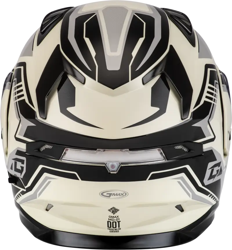 Md 01s Transistor Snow Helmet White/Grey/Black Xl - Powersports