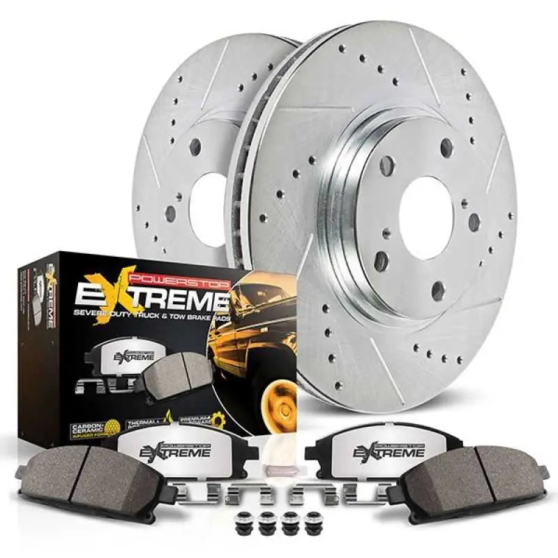 PowerStop MDK6403 Power Stop 13-21 Ford F-250 Super Duty Front Z36 Truck & Tow Kit