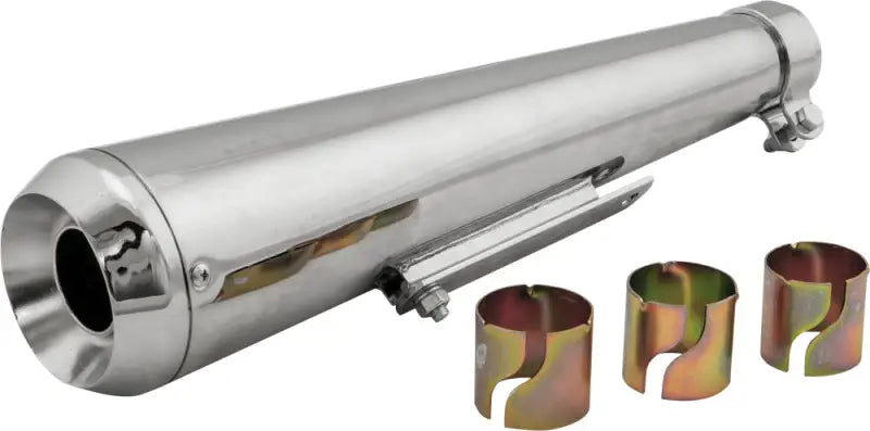 HARDDRIVE Megaphone Style Muffler Od 1 7/8" Id 1 3/4" Lng 16.5" for Powersports