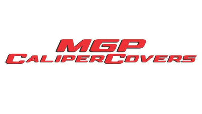 MGP 4 Caliper Covers Engraved Front & Rear 11-18 Dodge Durango Red Finish Silver Durango II Logo 