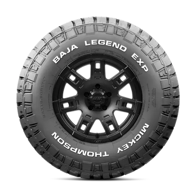 Mickey Thompson Baja Legend EXP Tire 35X12.50R17LT with rugged tread pattern for off-road performance.
