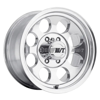 Mickey Thompson Classic III Wheel - polished finish, deeply embossed logo, sleek outer lip, 16x8 size, 8x6.5 bolt pattern, model 90000001774.