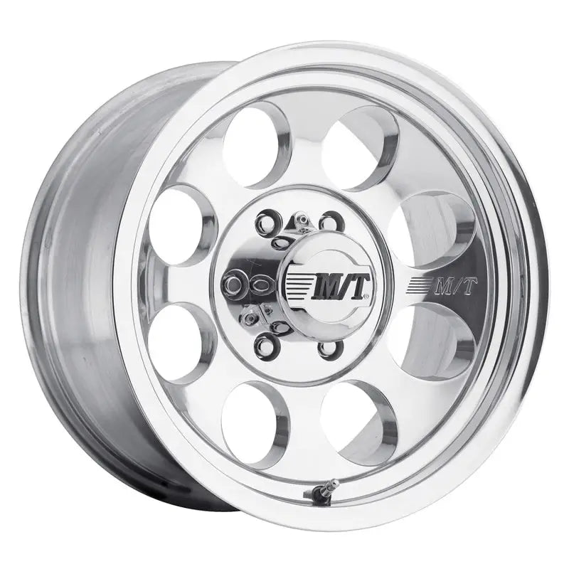 Mickey Thompson Classic III Wheel - polished finish, deeply embossed logo, sleek outer lip, 16x8 size, 8x6.5 bolt pattern, model 90000001774.