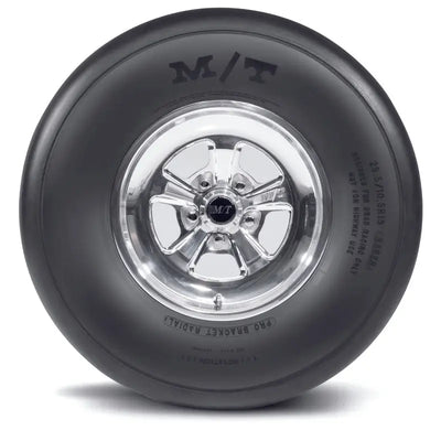 Mickey Thompson drag racing tire with chrome rim for truck parts & accessories