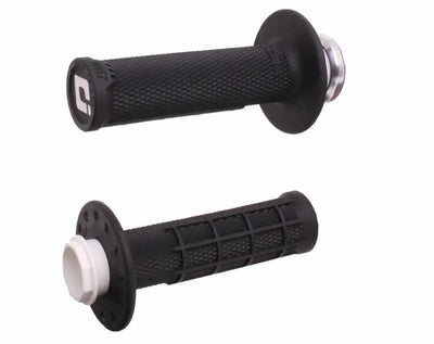 Micro X Lock On Grips Half Waffle Black/Silver - ODI