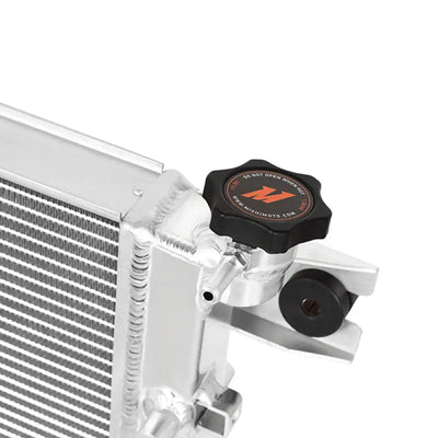 Aluminum radiator with black cap for Mishimoto 07-17 Jeep Wrangler JK Performance V2