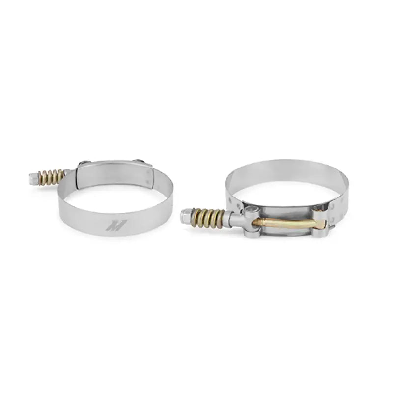 Two metal hose clamps for Powerstroke factory fit lower boot on Super Duty trucks
