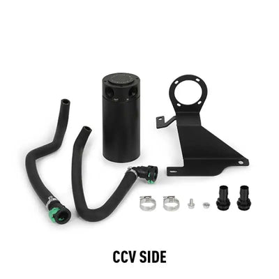 Mishimoto 11-14 Ford F-150 EcoBoost 3.5L Baffled Oil Catch Can Kit - Black 
