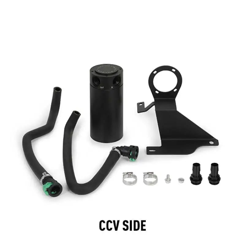 Mishimoto 11-14 Ford F-150 EcoBoost 3.5L Baffled Oil Catch Can Kit - Black 