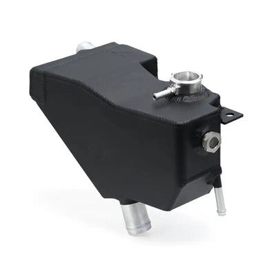 Black aluminum coolant overflow tank for Mishimoto 6.7L Powerstroke expansion tank kit