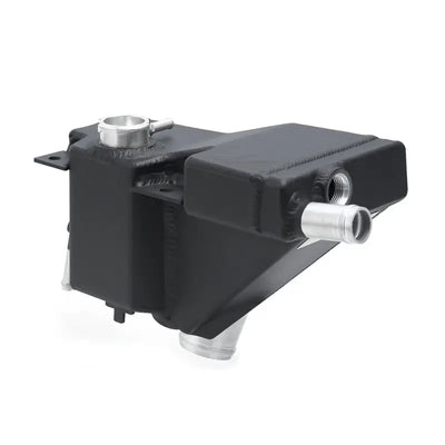 Black aluminum coolant expansion tank kit for Ford 6.7L Powerstroke engine