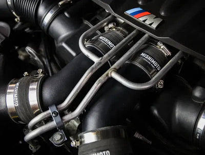 Mishimoto 12-16 BMW F10 M5 Intercooler Pipe Kit Micro Wrinkle Black - Forced Induction