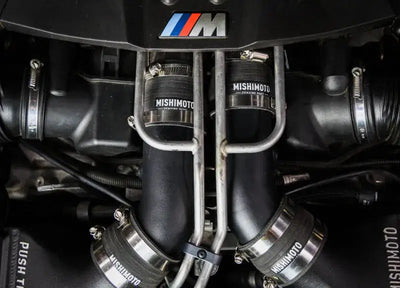 Mishimoto 12-16 BMW F10 M5 Intercooler Pipe Kit Micro Wrinkle Black - Forced Induction