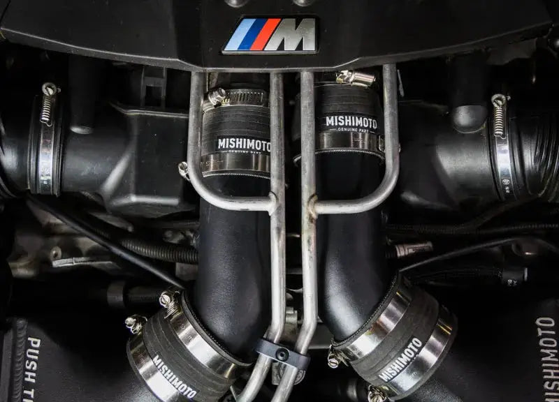 Mishimoto 12-16 BMW F10 M5 Intercooler Pipe Kit Micro Wrinkle Black - Forced Induction