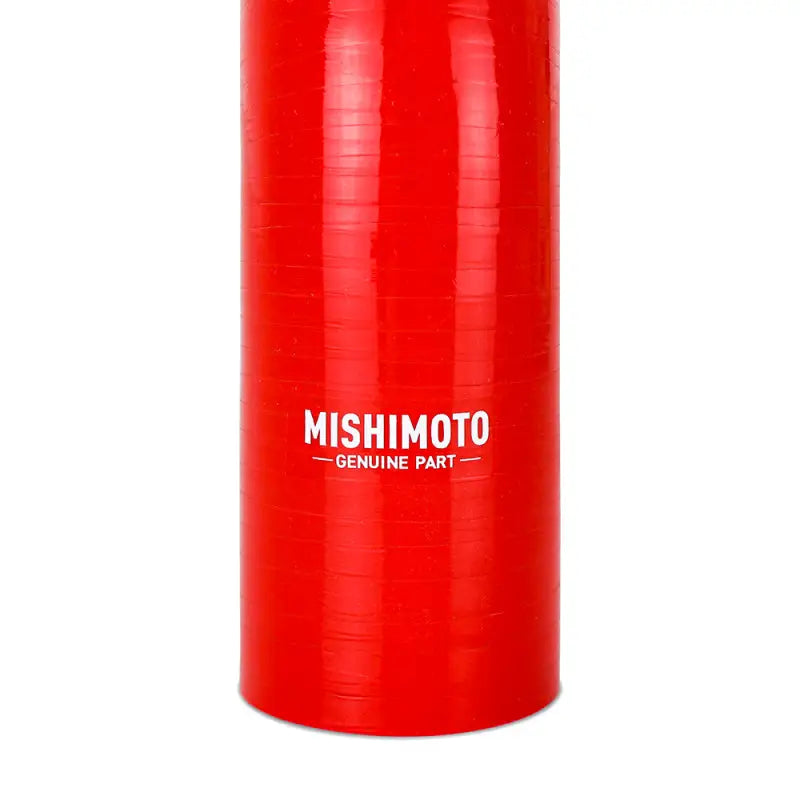 Red Mishimoto silicone intercooler hose for Hyundai Veloster Turbo engine upgrade