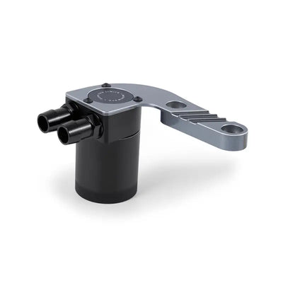 Black and silver baffled oil catch can for BMW F8X M3 M4 frozen dark gray style