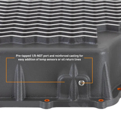Mishimoto 2011 + Powerstroke 6R140 Transmission Pan - Cast - GR - Truck & Automotive