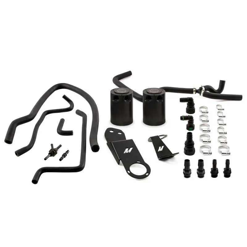 Mishimoto 2013+ Cadillac ATS 2.0T Baffled Oil Catch Can Kit - Black 