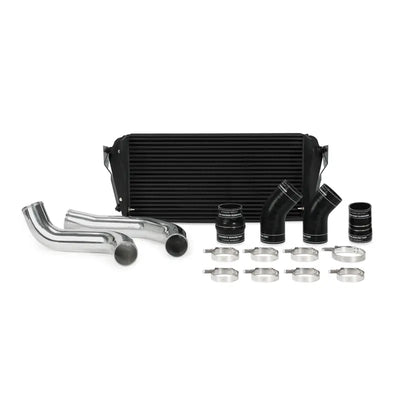 Intercooler kit with pipes and clamps for Dodge Cummins Mishimoto intercooler in black